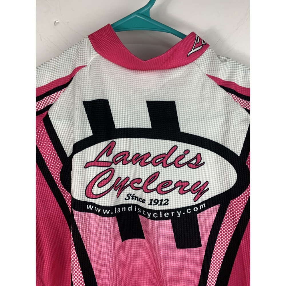 Voler Womens Medium Short Sleeve Landis Cyclery Outdoors Athletic jersey - Picture 9 of 10